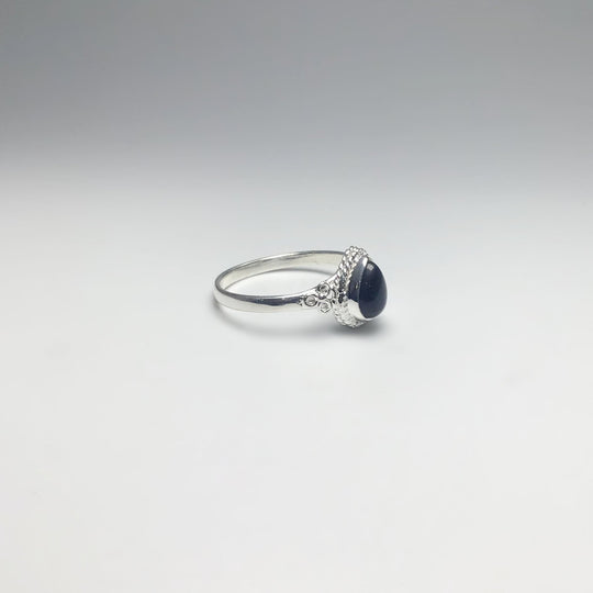 Blue Tiger Eye Ring