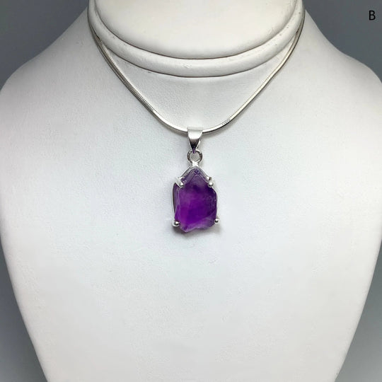 Raw Amethyst Pendant at $99 Each