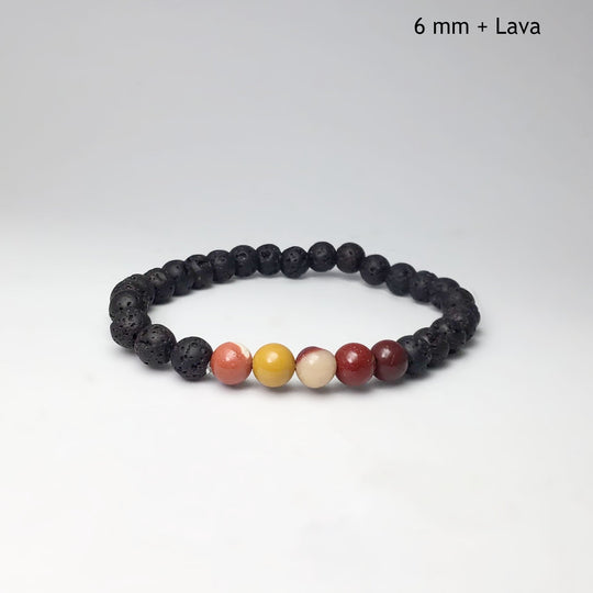 Mookaite Beaded Bracelet