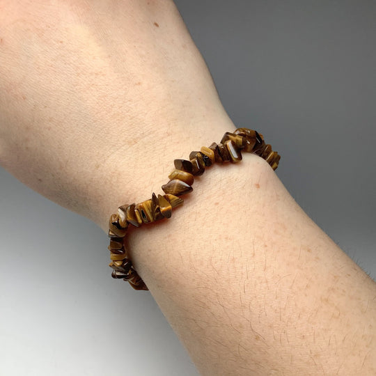 Tiger Eye Chip Beaded Bracelet