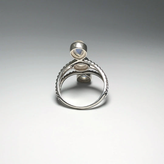 Rainbow Moonstone Ring - Size 9