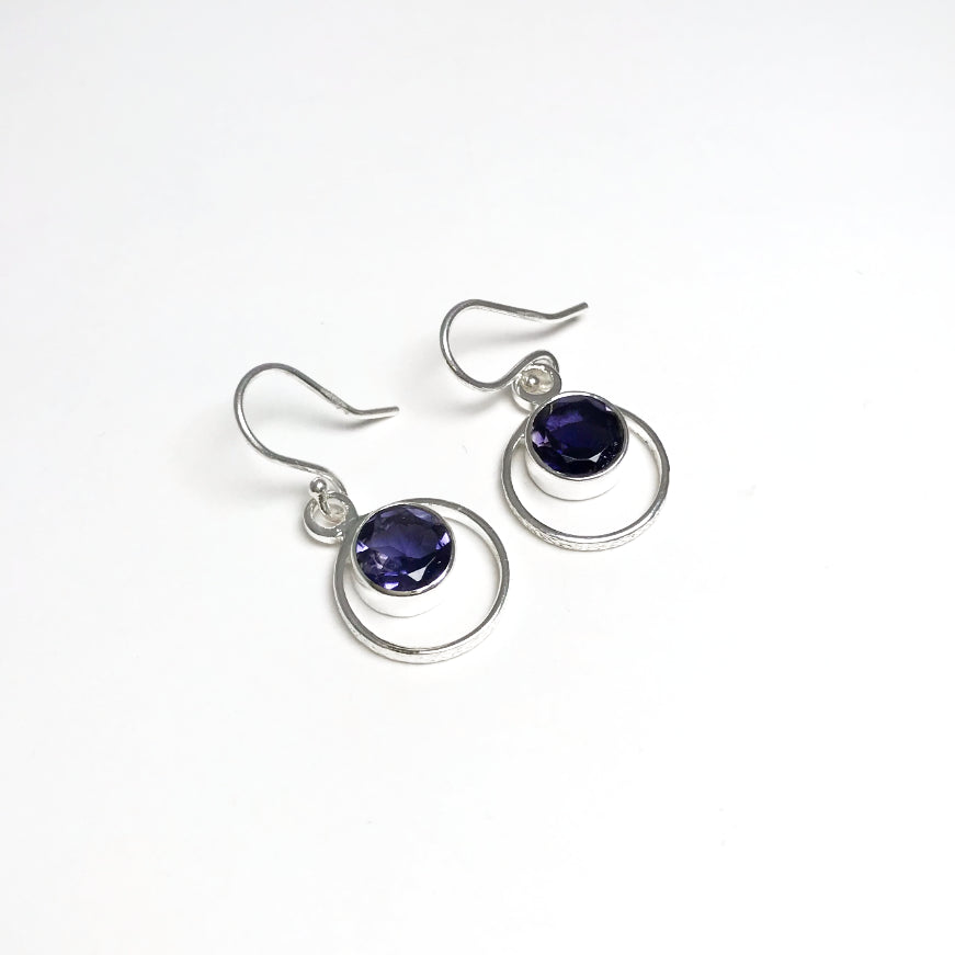 Iolite Dangle Earrings