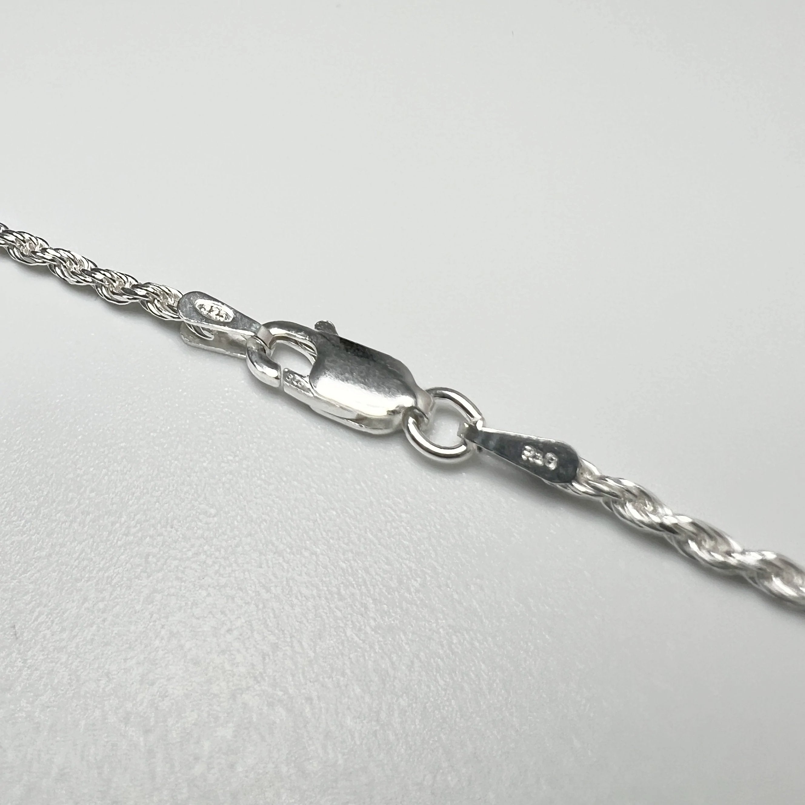 Italy 925 high quality Sterling Silver Rope Chain