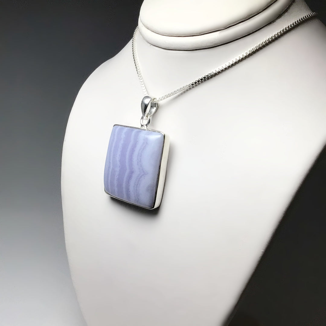 Blue Lace Agate Pendant