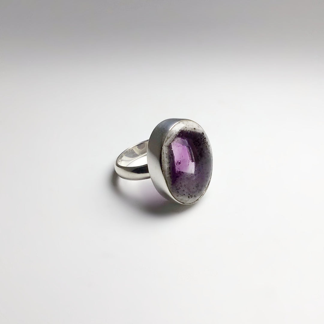 Trapiche Amethyst Ring