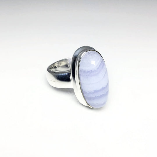 Blue Lace Agate Ring