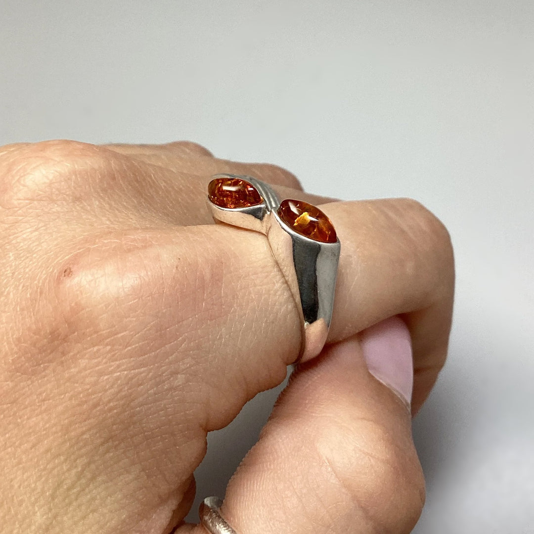 Cognac Amber Ring