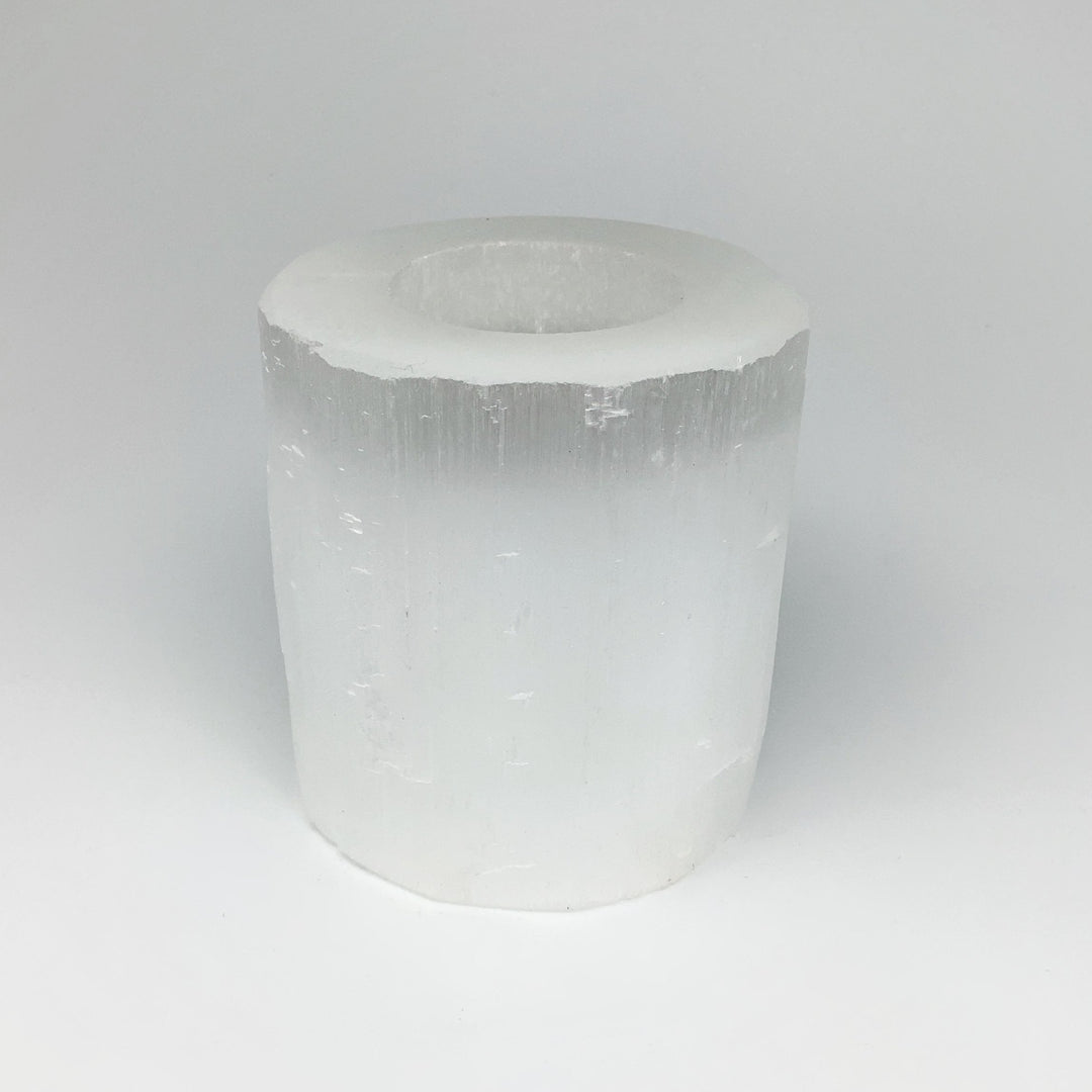 Selenite Candle Holder