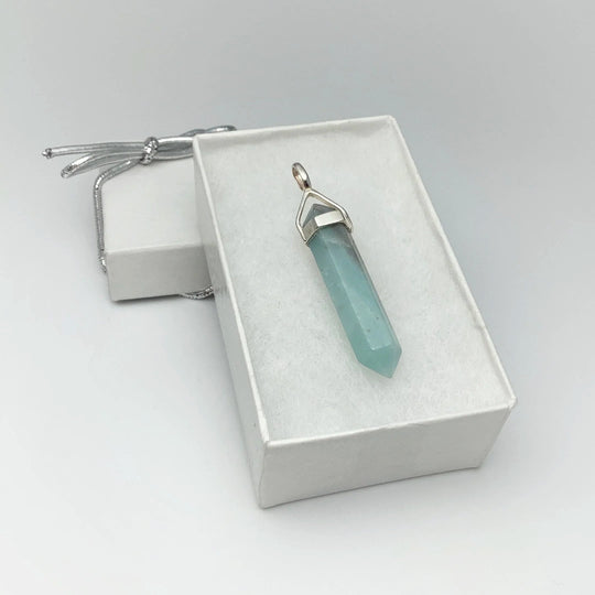 Amazonite Double Terminated Point Pendant