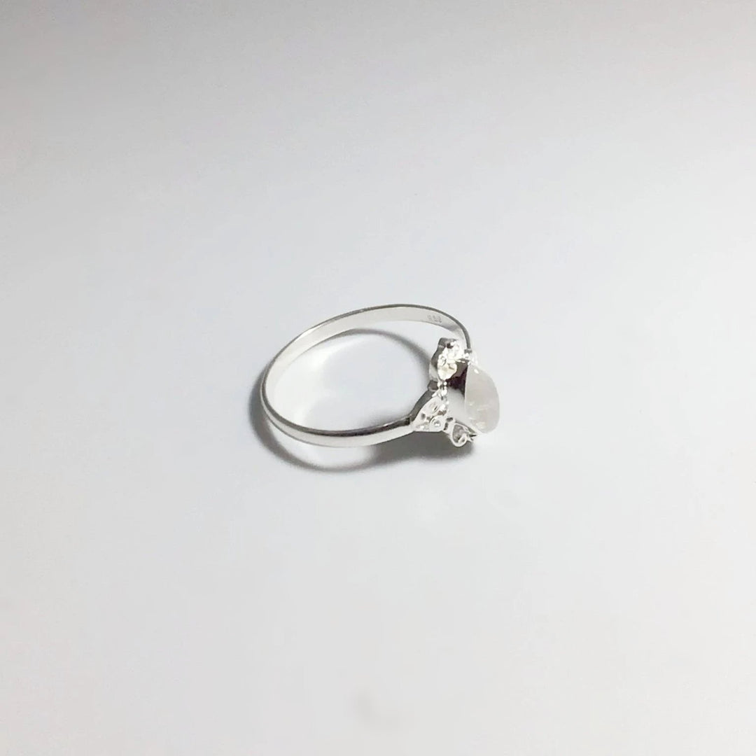 Rainbow Moonstone Ring