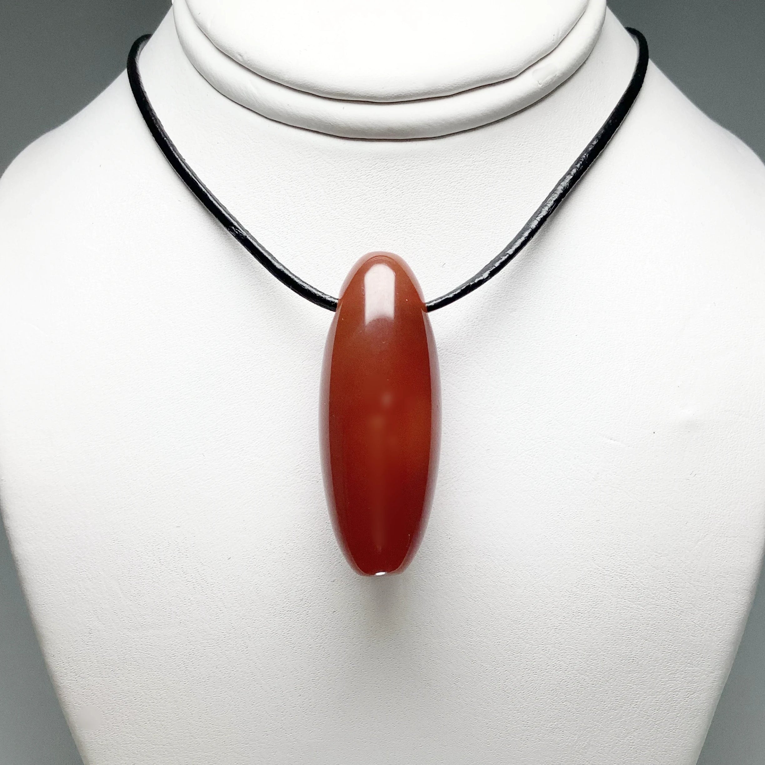 Carnelian Agate Drilled Pendant