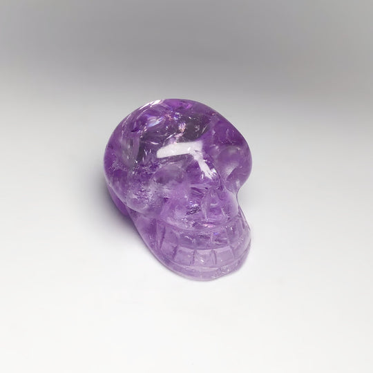 Carved Amethyst Crystal Skull