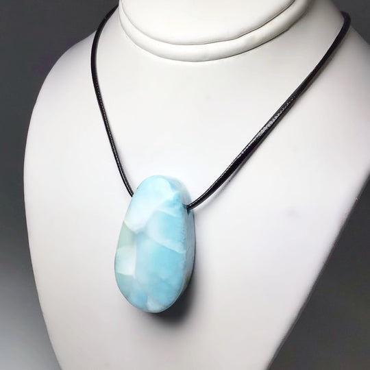 Larimar Drilled Pendant