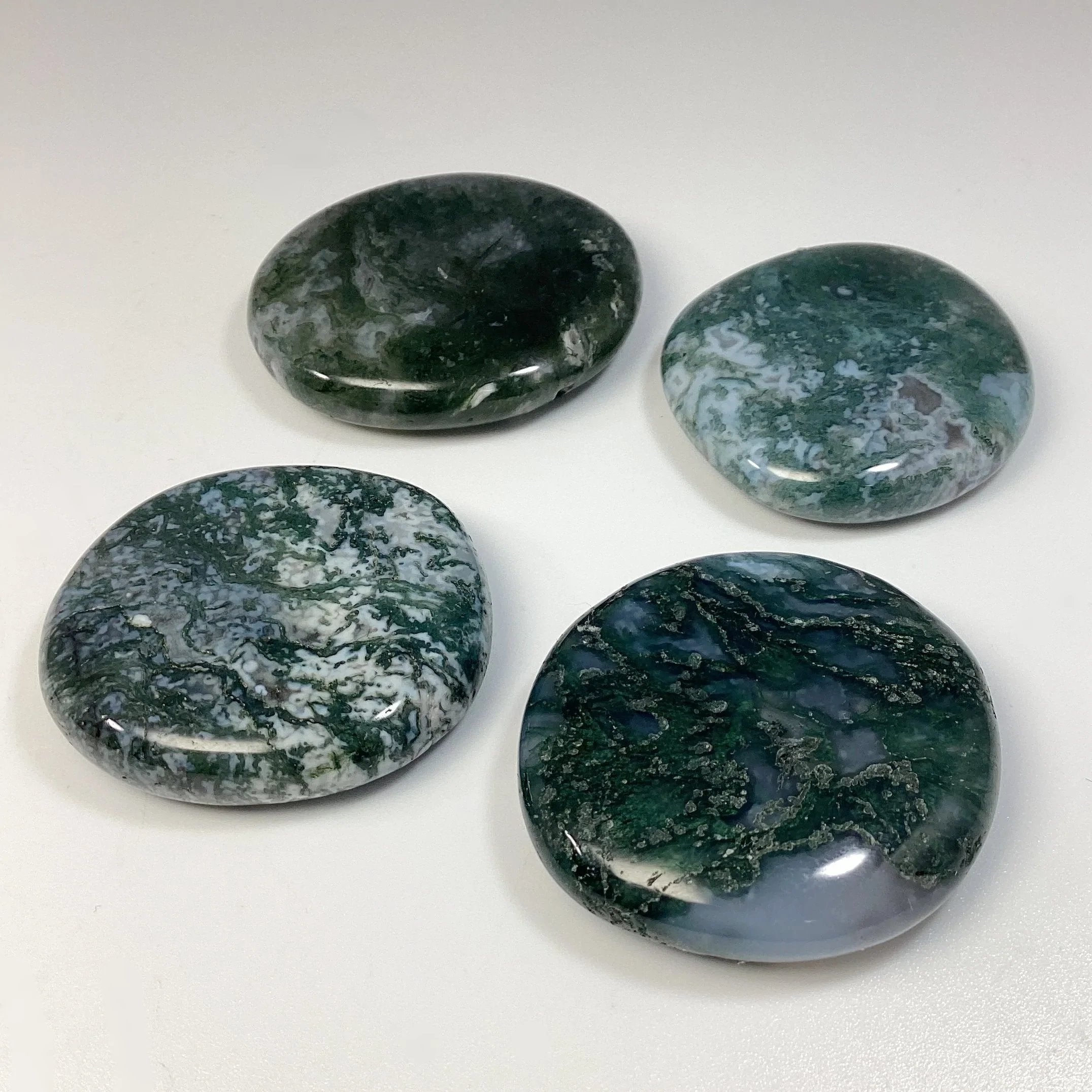 Moss Agate Touch Stone – Rocks and Gems Canada