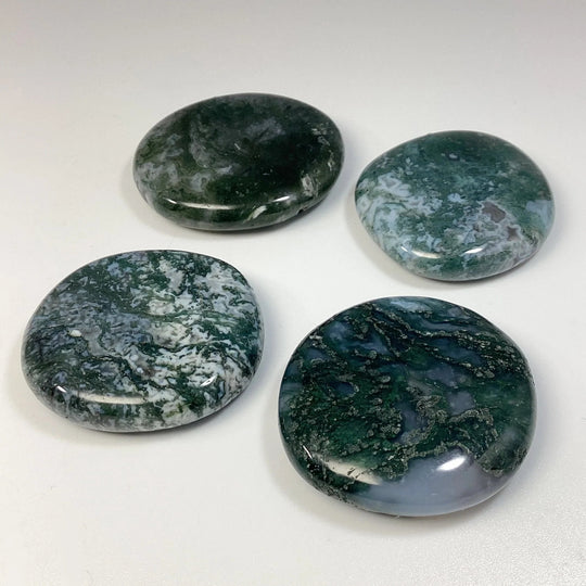 Moss Agate Touch Stone at $25 Each