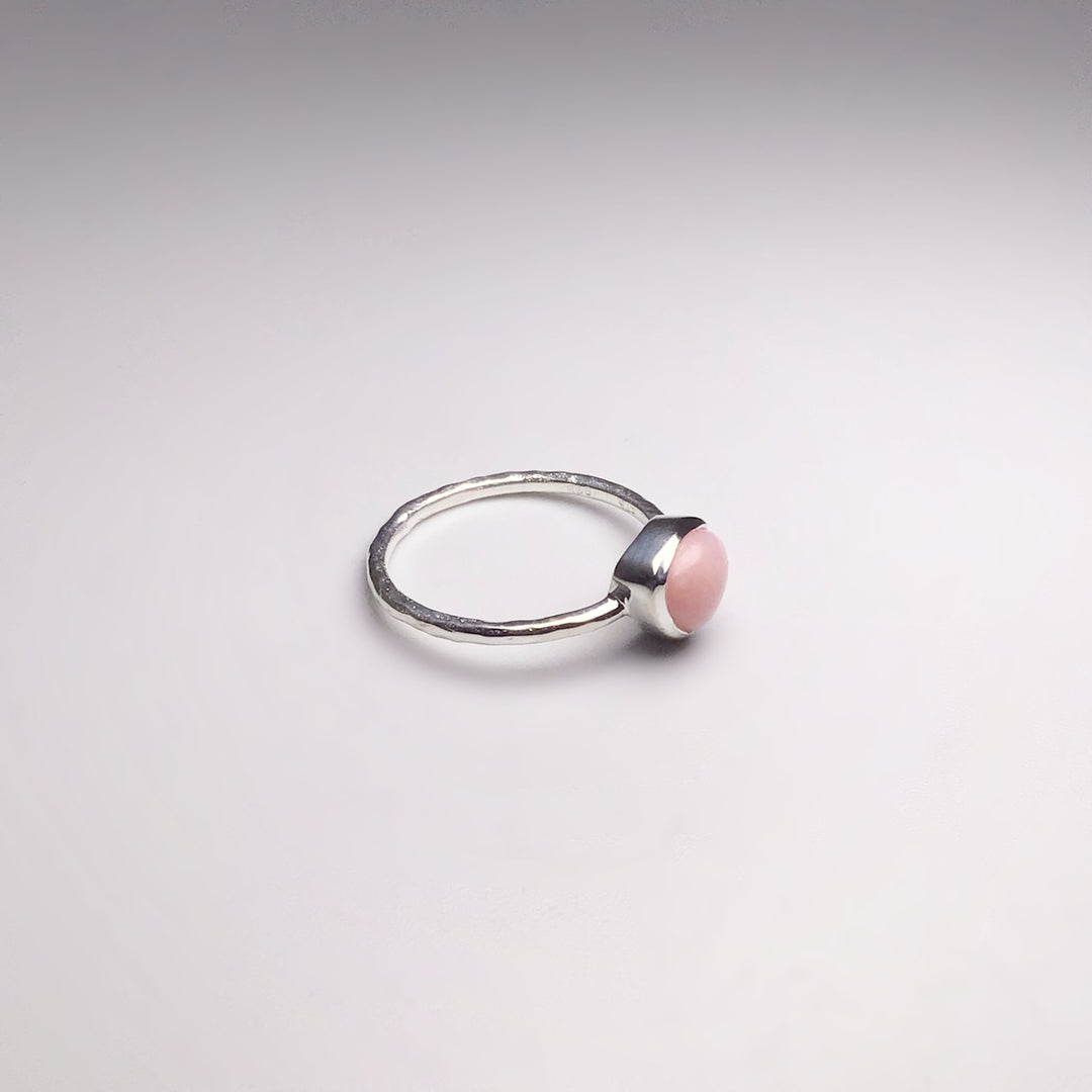 Pink Peruvian Opal Ring