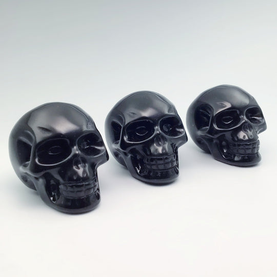 Carved Obsidian Crystal Skull