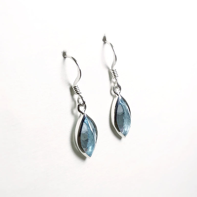 Blue Topaz Dangle Earrings