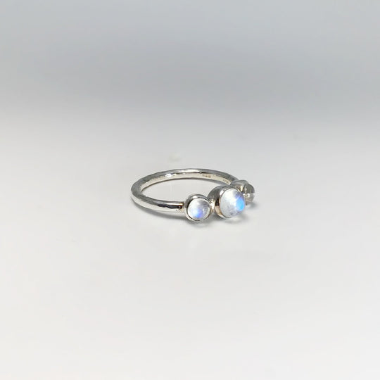 Rainbow Moonstone Ring