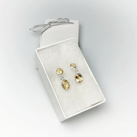 Citrine Stud Earrings