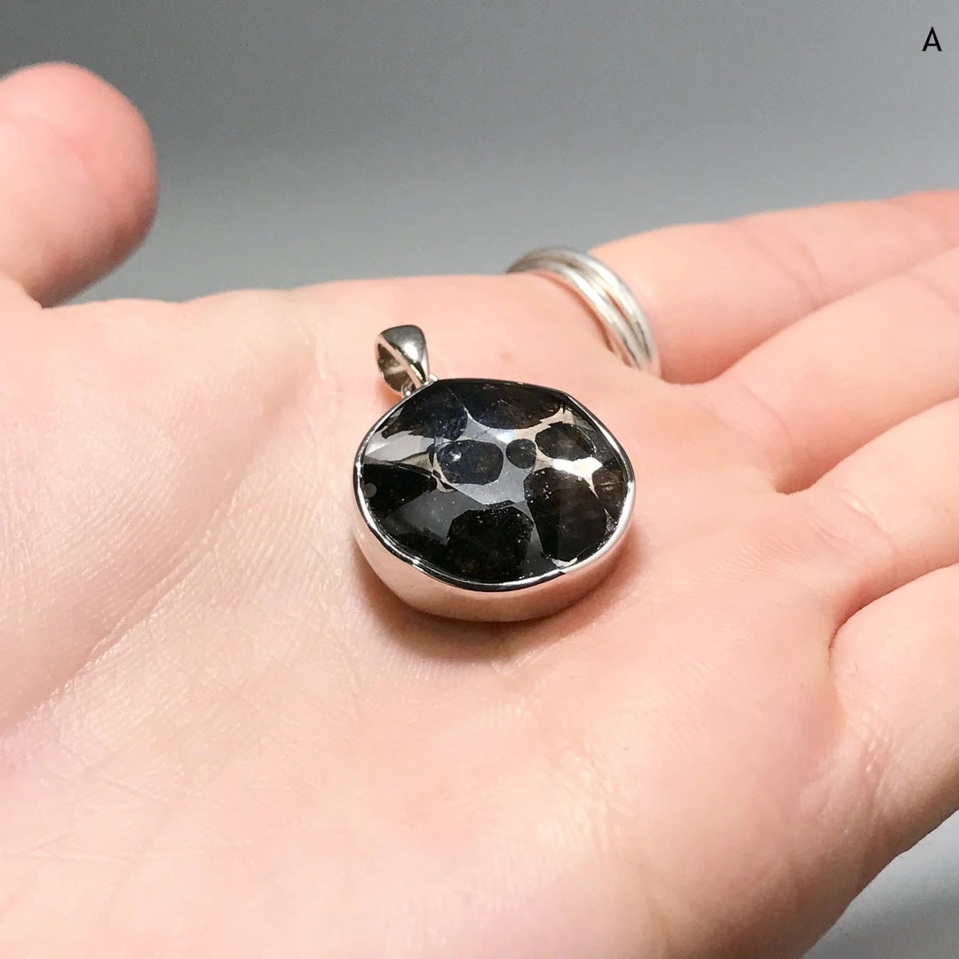 Sericho Meteorite Faceted Pendant