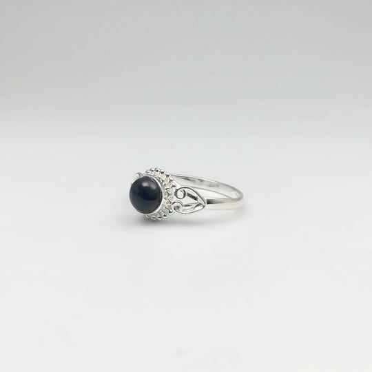 Blue Tiger Eye Ring