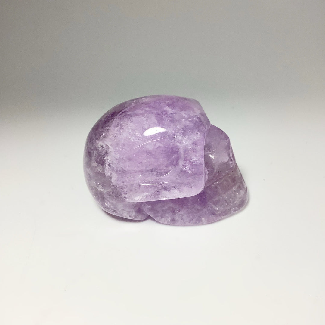 Carved Amethyst Crystal Skull