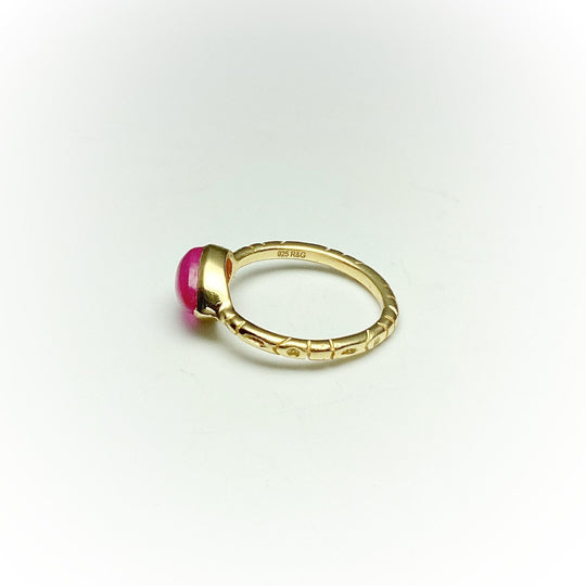 Pink Jade Ring