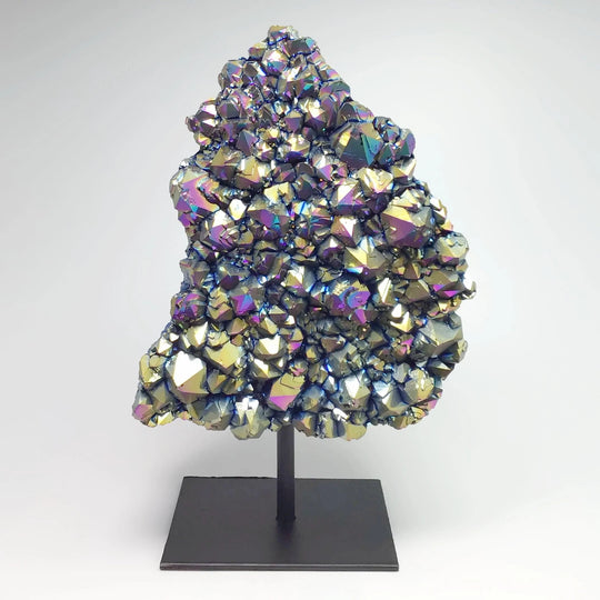 Rainbow Amethyst Druze Cluster On Stand