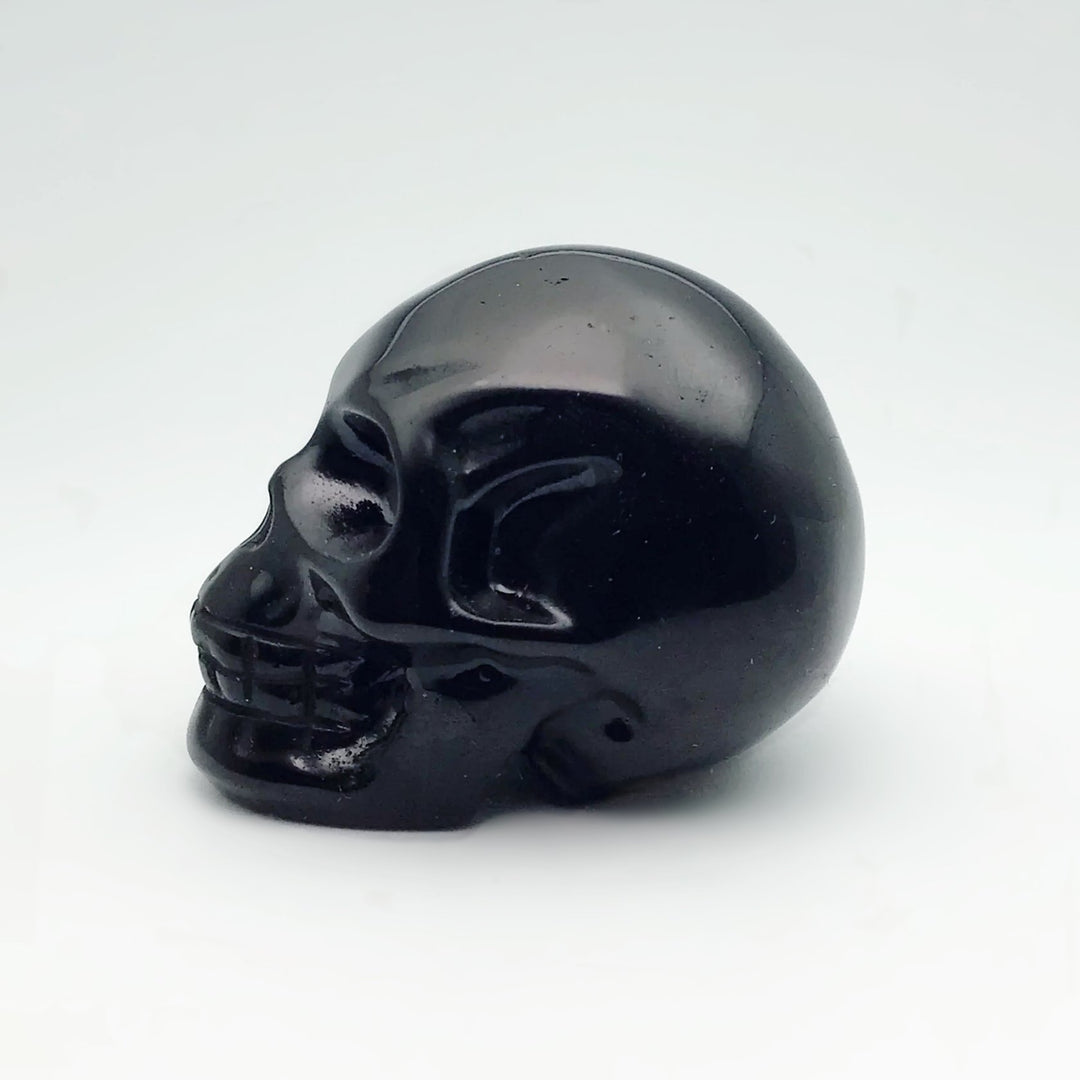 Carved Obsidian Crystal Skull