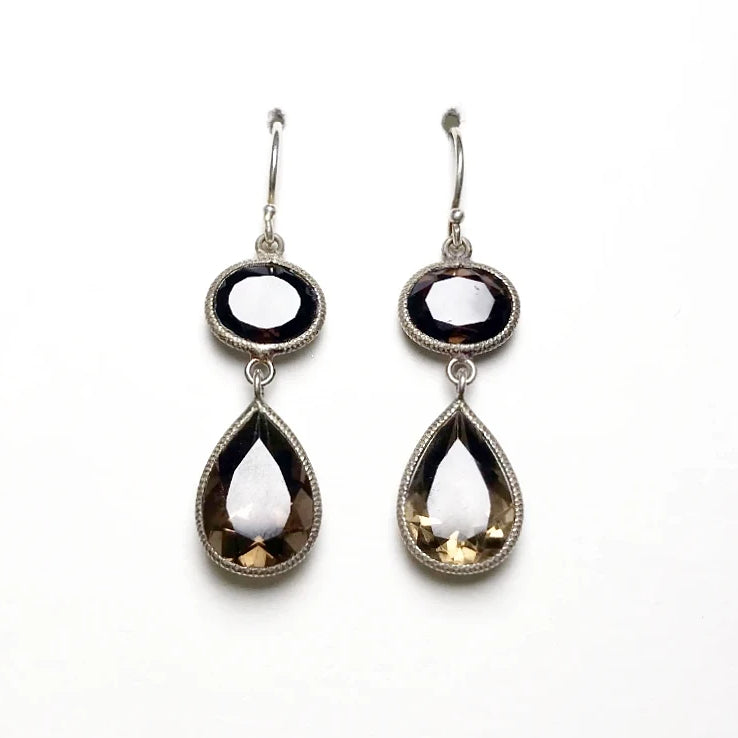 Smoky Quartz Dangle Earrings