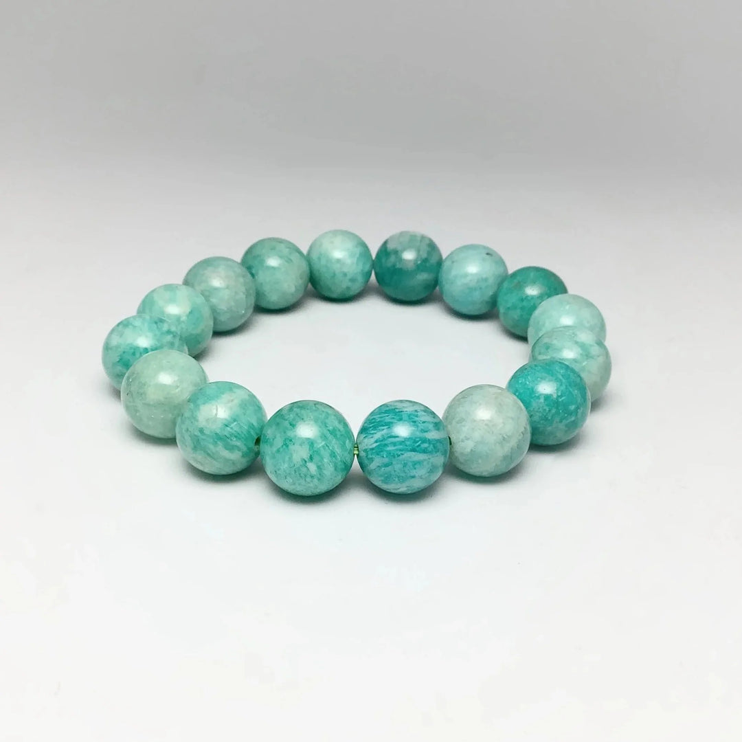 Striped Amazonite Beaded Bracelet