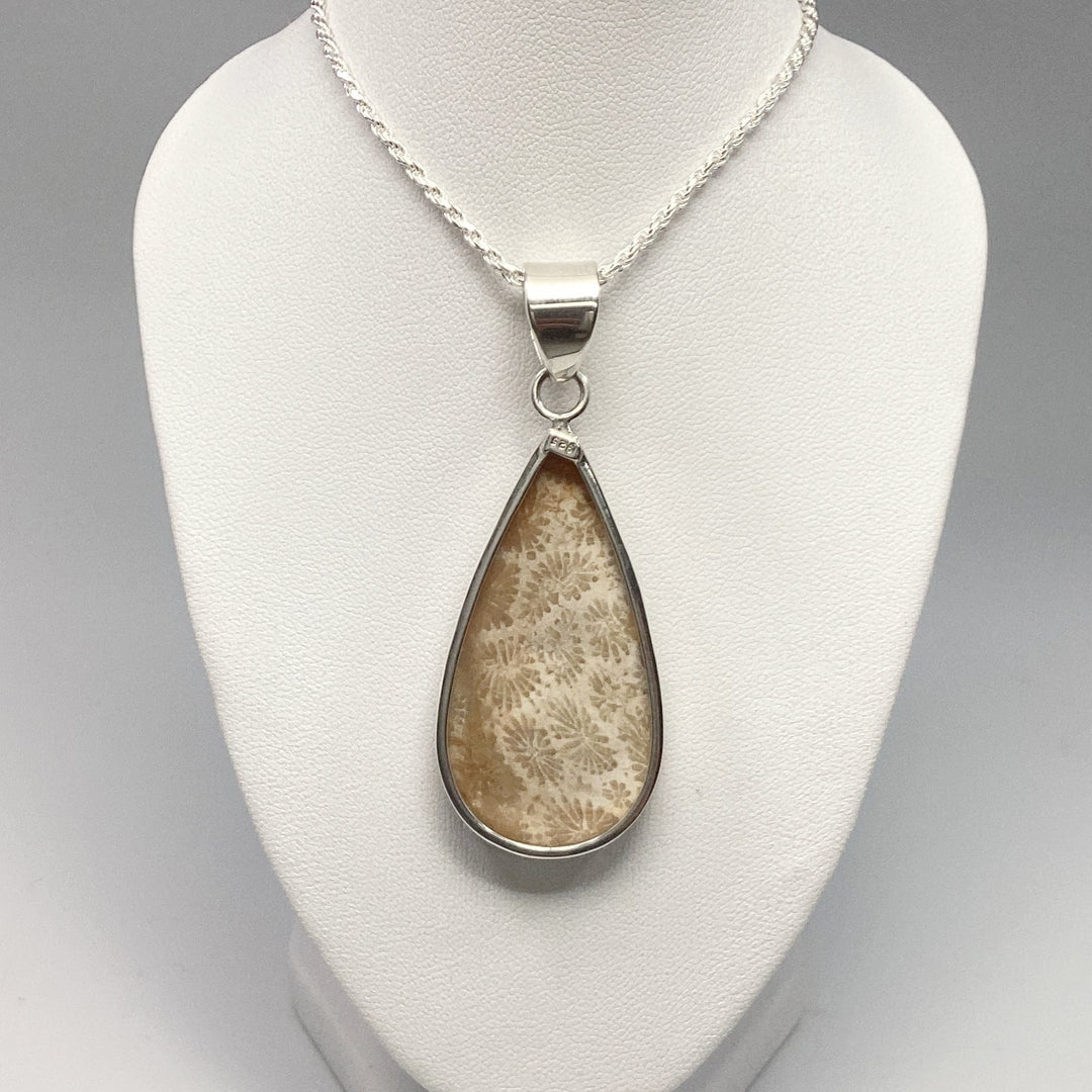 Fossilized Coral Pendant