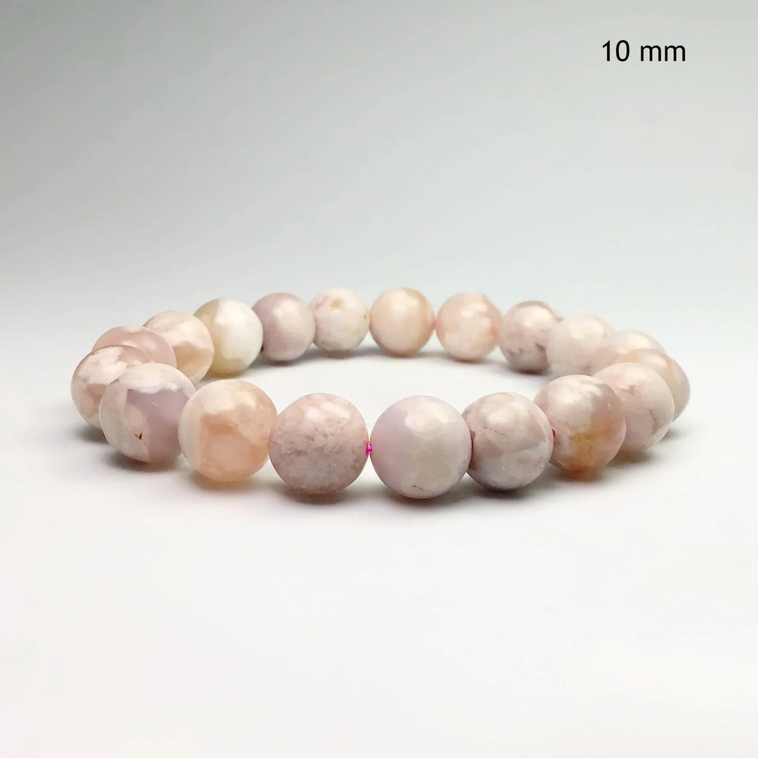 Flower Agate Beaded Bracelet