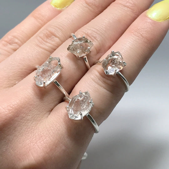 Herkimer Diamond Ring at $89 each