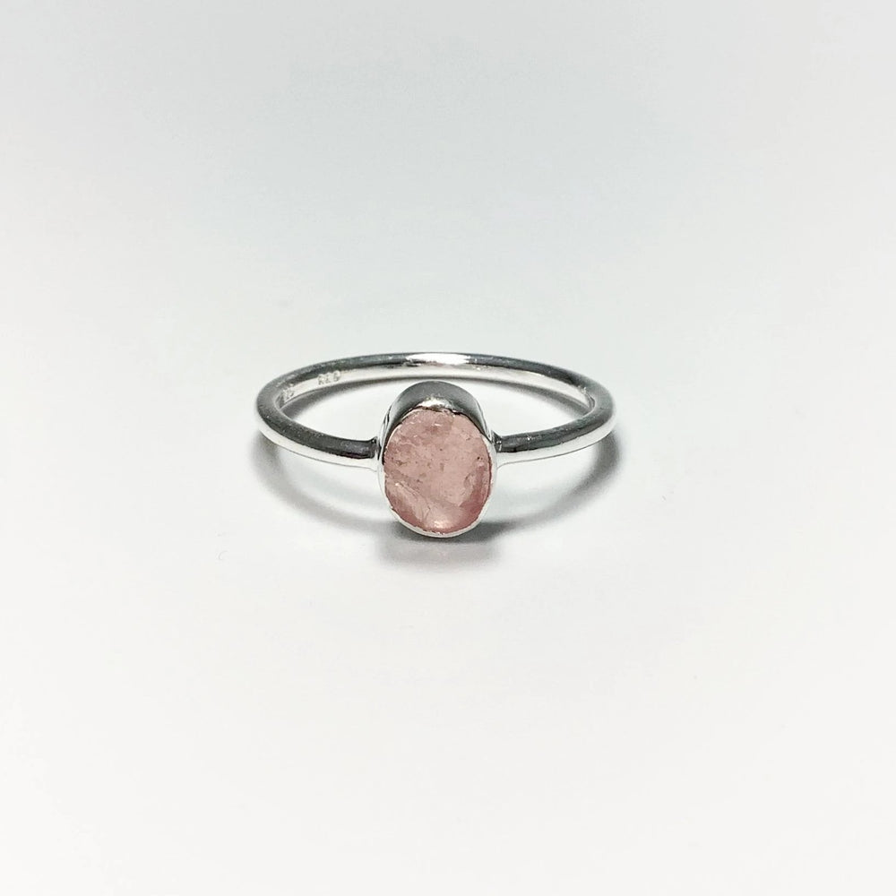 Raw Rose Quartz Ring