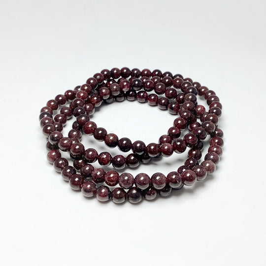 Garnet Beaded Bracelet