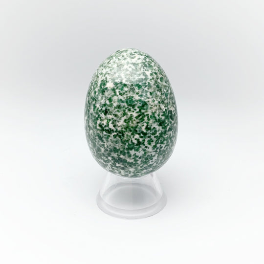 Green Dot Jade Egg