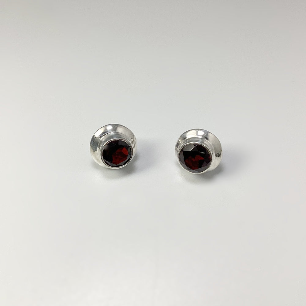 Garnet Stud Earrings