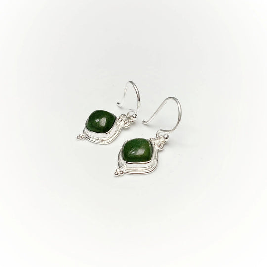 Green Aventurine Dangle Earrings