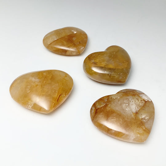 Golden Hematoid Quartz Heart at $35 Each