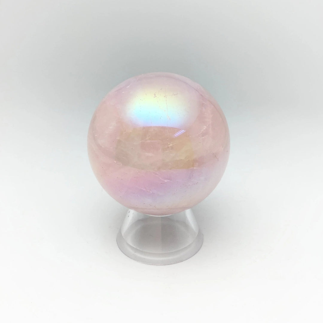 Aura Rose Quartz Sphere at $95 Each