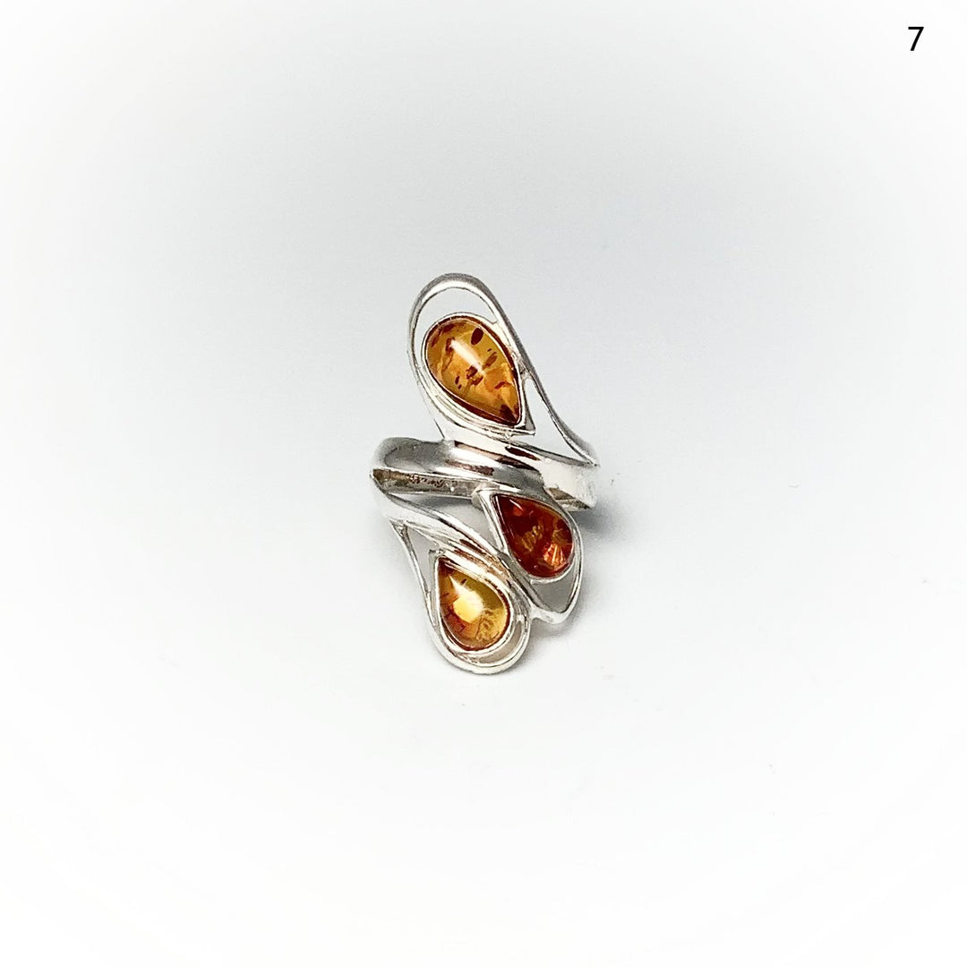 Cognac Amber Ring