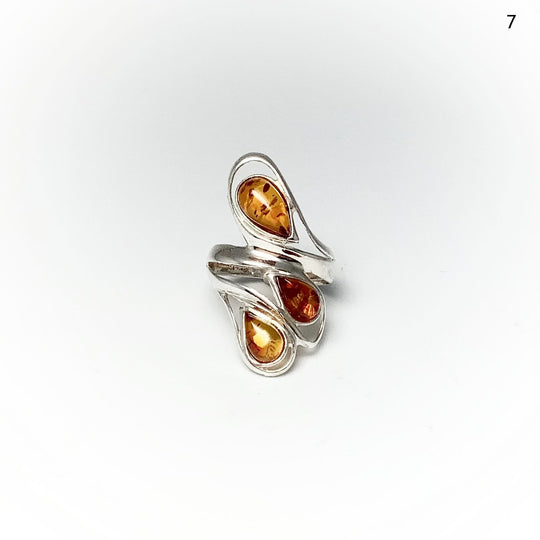 Cognac Amber Ring