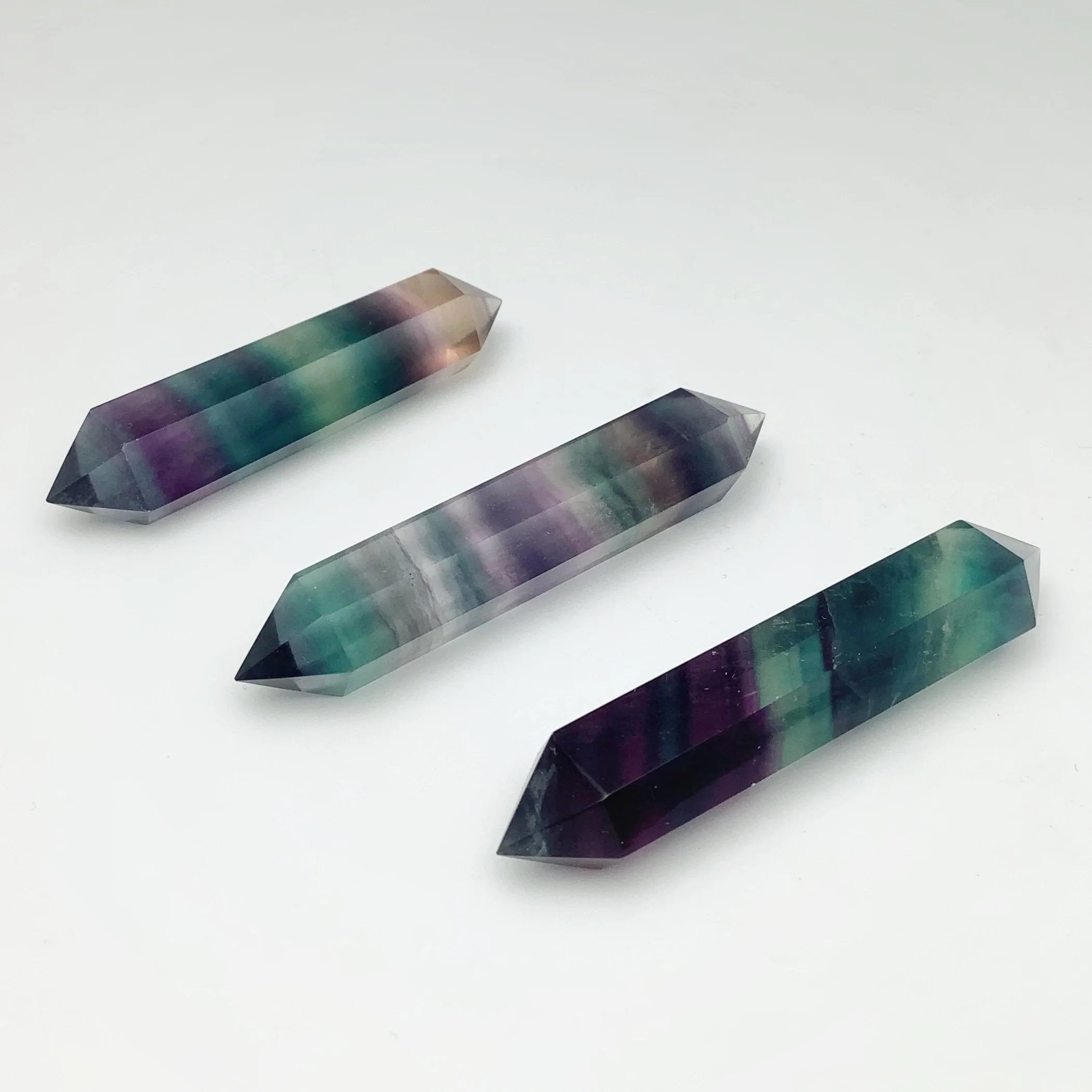 Mini Double Terminated Fluorite Point