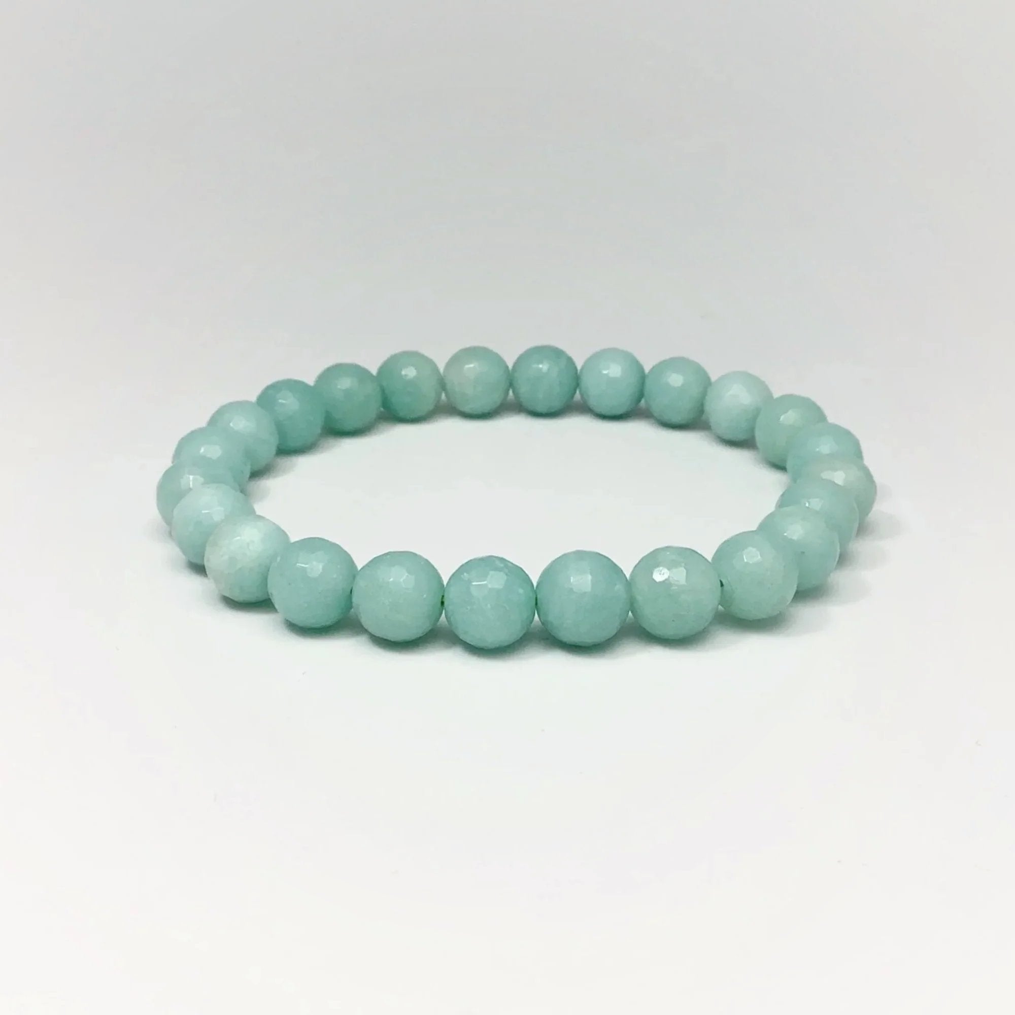 Amazonite Faceted Beaded Bracelet