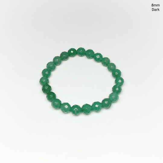 Green Aventurine Faceted Beaded Bracelet