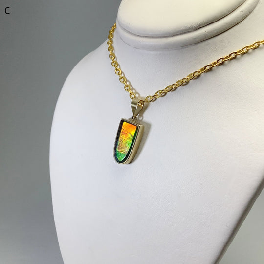 Alberta Ammolite 14K Gold Pendant