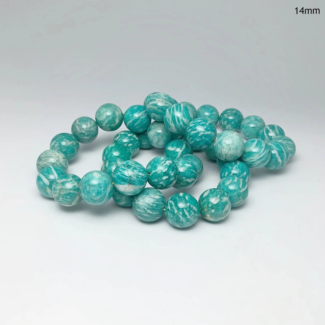 Striped Amazonite Beaded Bracelet