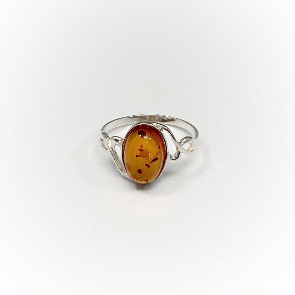 Cognac Amber Ring